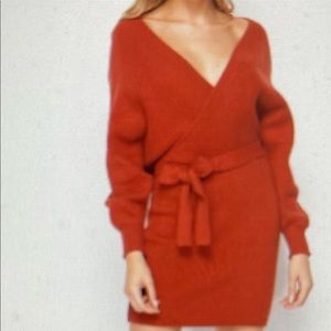 Akira grey sweater dress